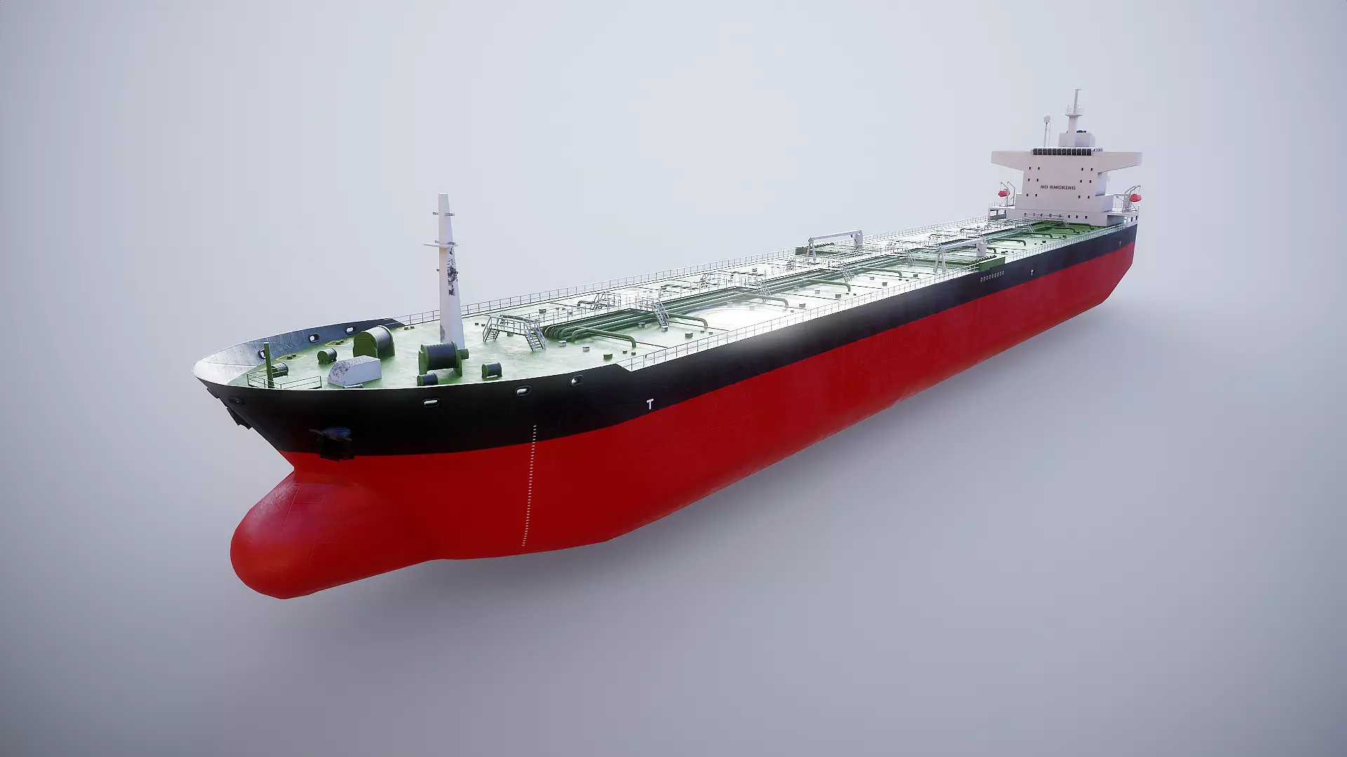 Oil Tanker Vessel Low-poly 3D model