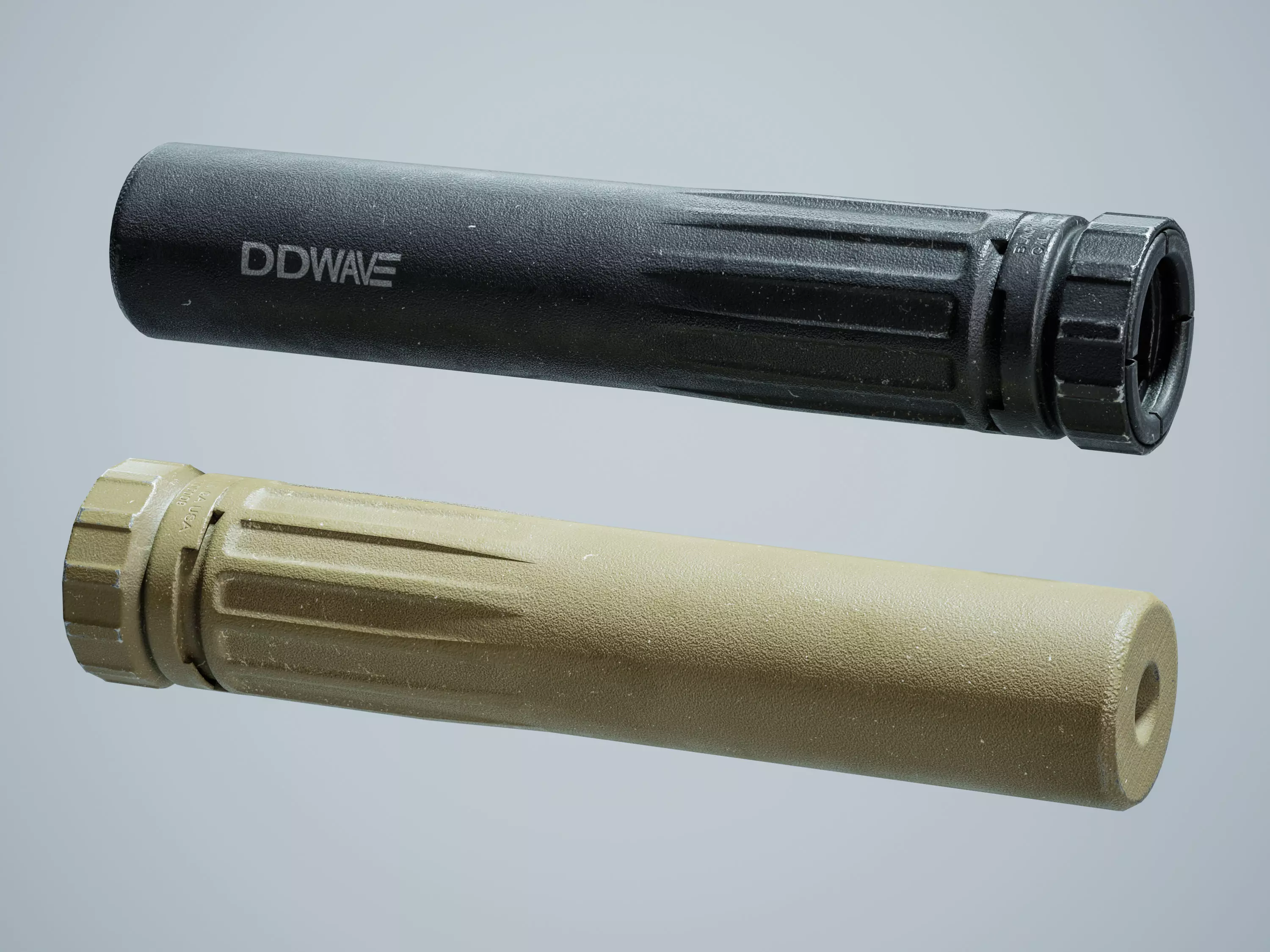 Silencer DD Wave QD supressor Low-poly 3D model