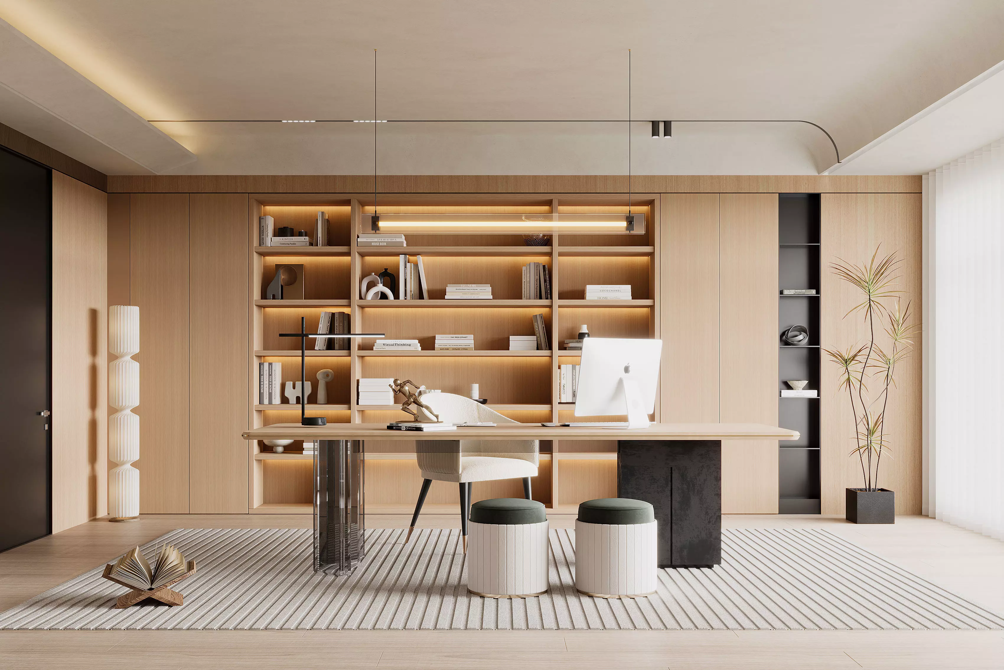 3D model of home study and office 3D model