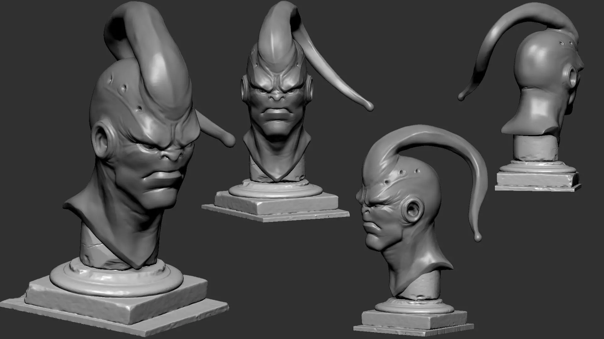 bhu bust 3D print model