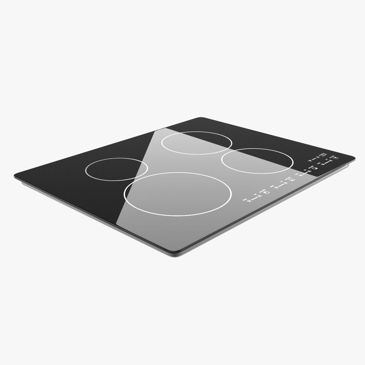 Induction Cooktop 3D model_1