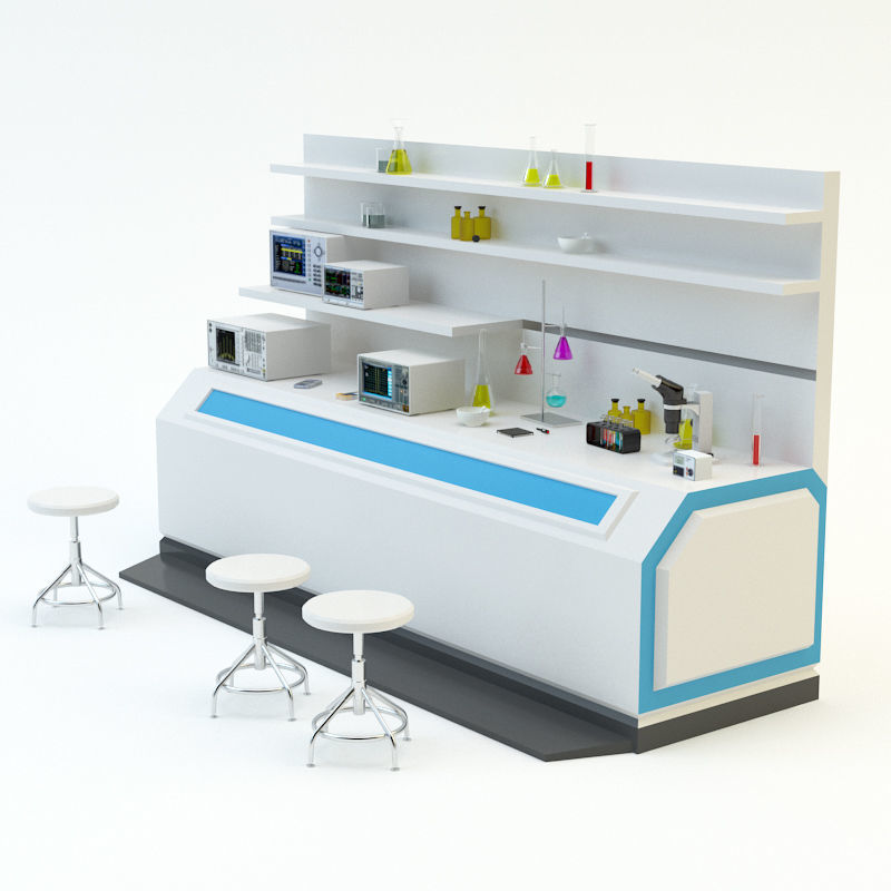 Lab equipment set 3 3D model_18