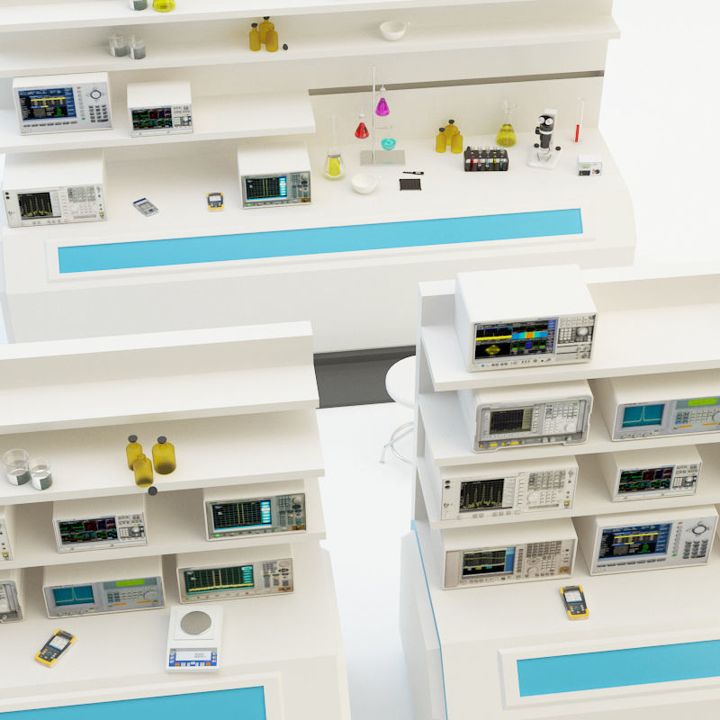 Lab equipment set 3 3D model_26