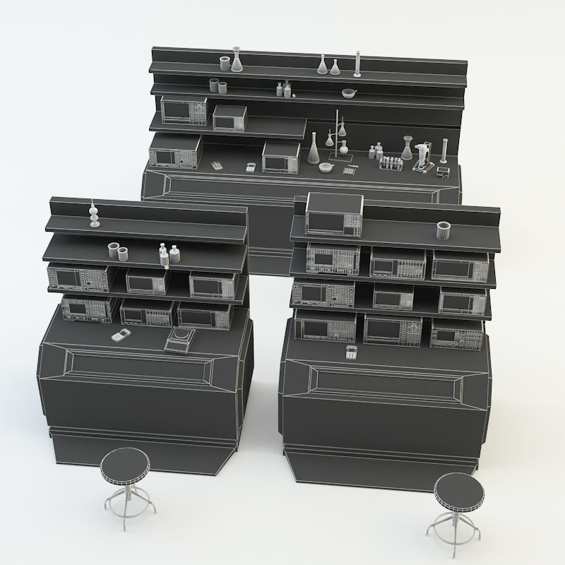 Lab equipment set 3 3D model_27