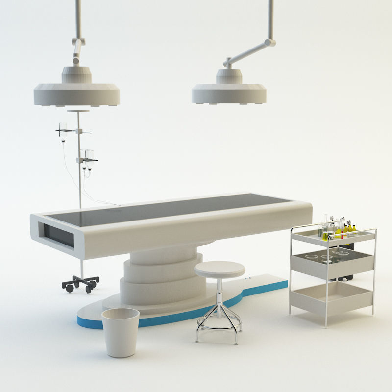Lab equipment set 3 3D model_4