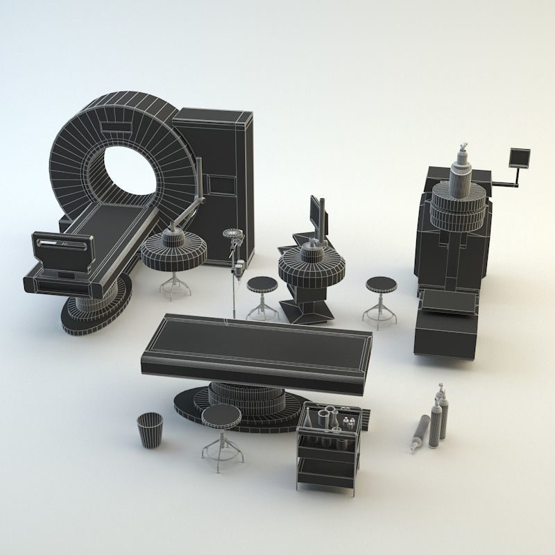 Lab equipment set 3 3D model_29