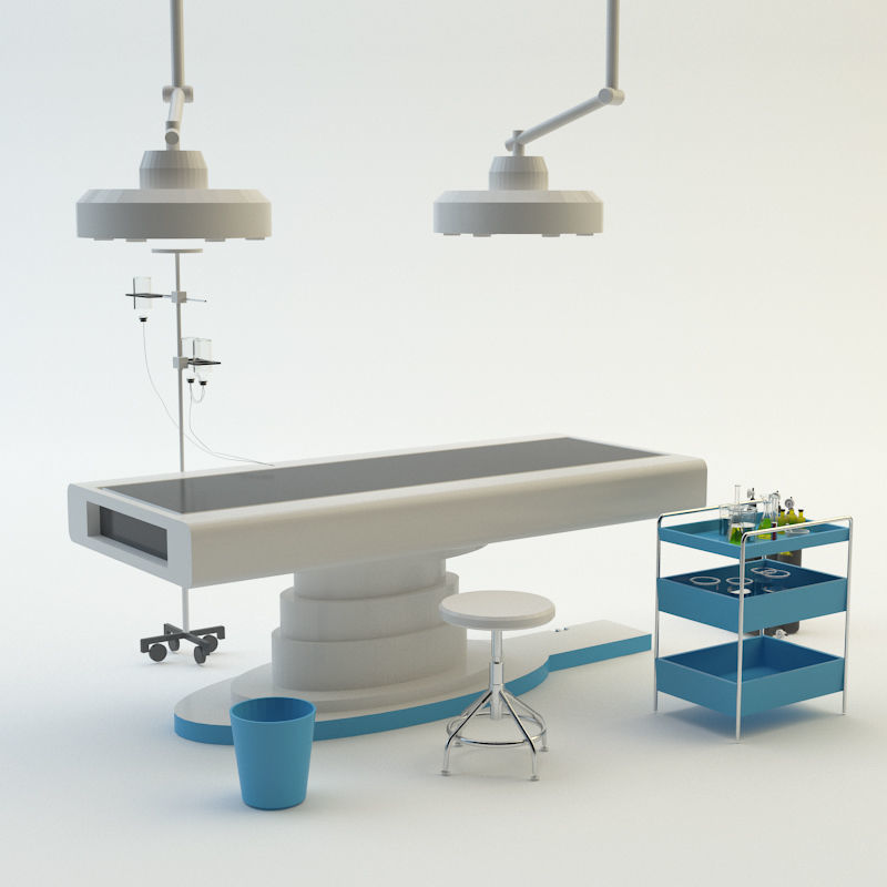 Lab equipment set 3 3D model_8