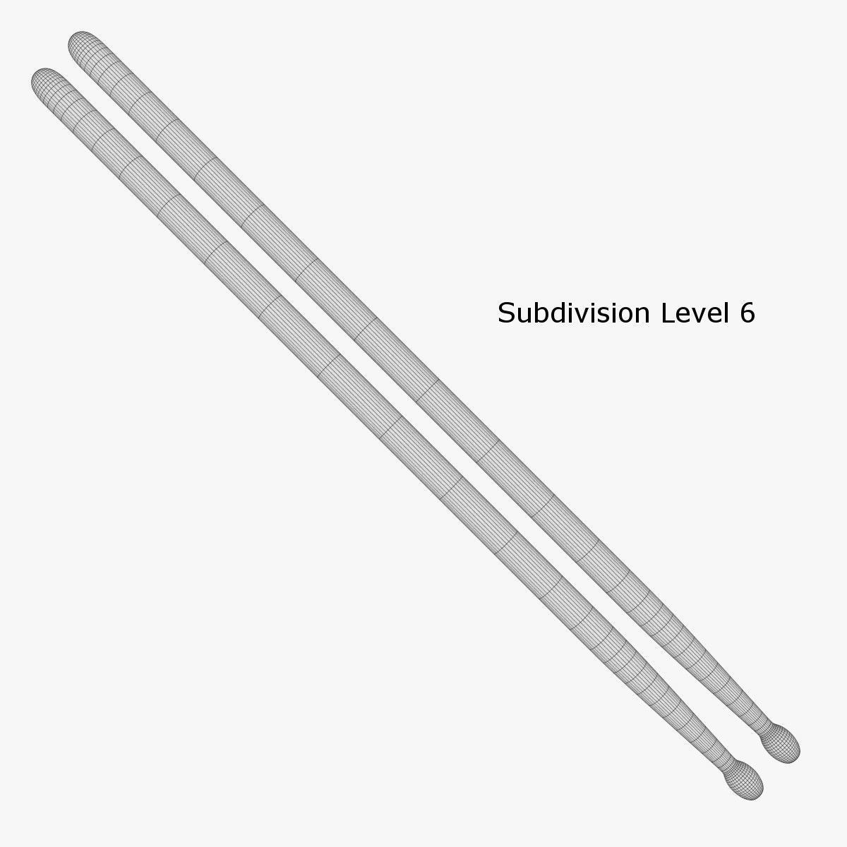 Drum Sticks 3D model_5