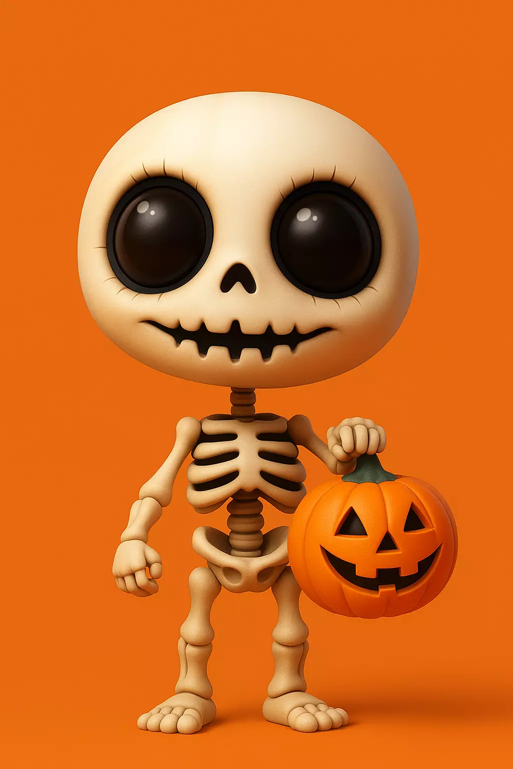 Cute Halloween Skeleton 3D print model