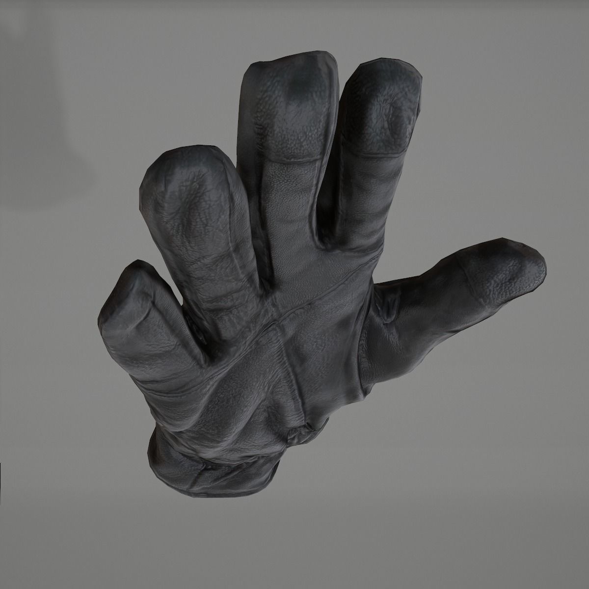 Leather Gloves Low-poly 3D model_6