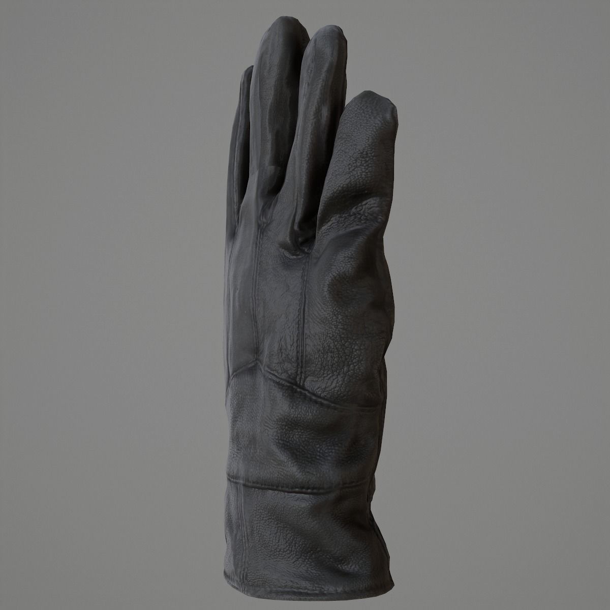 Leather Gloves Low-poly 3D model_5