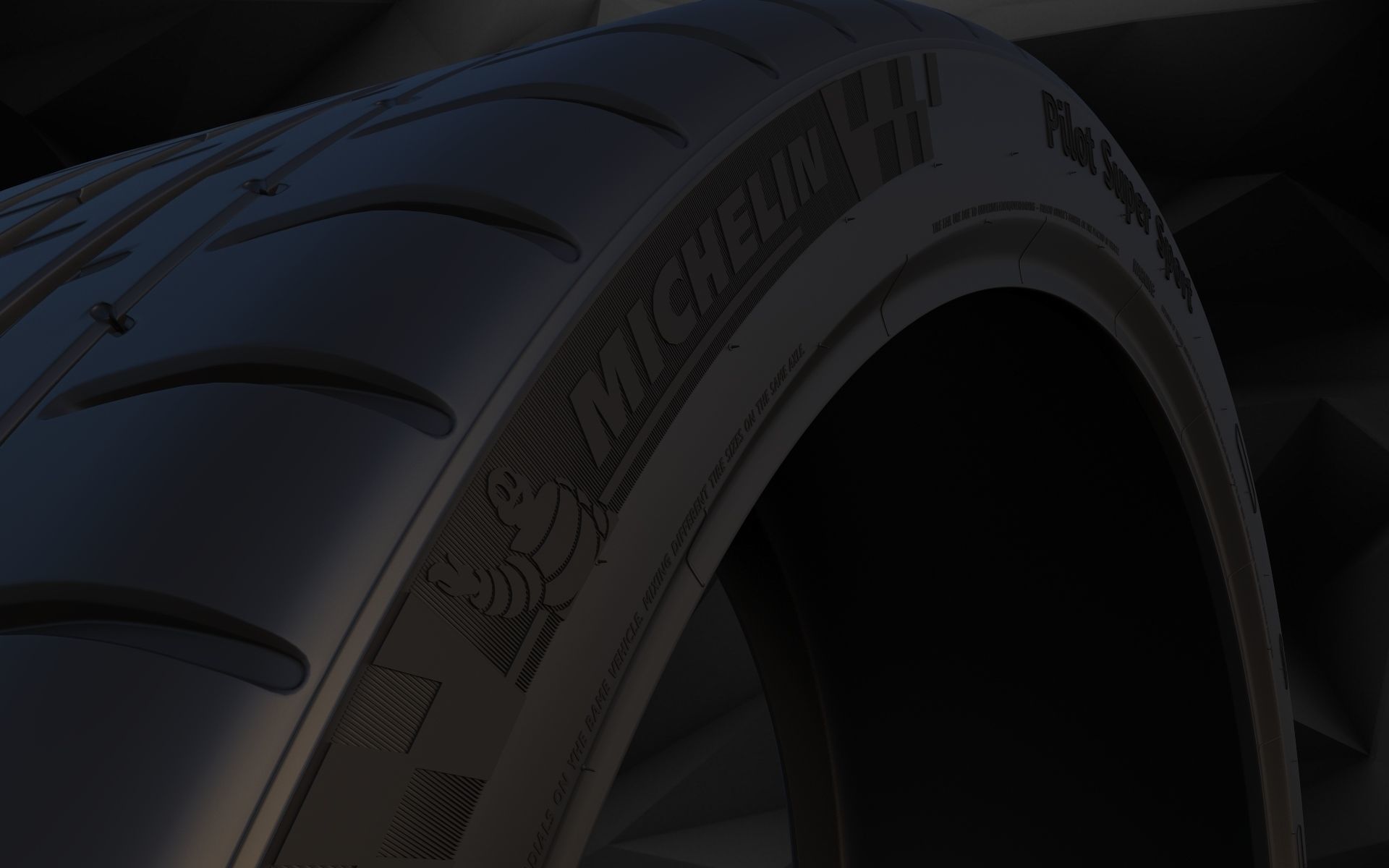 MAE and Tire Michelin Pilot Super Sport Low-poly 3D model_16