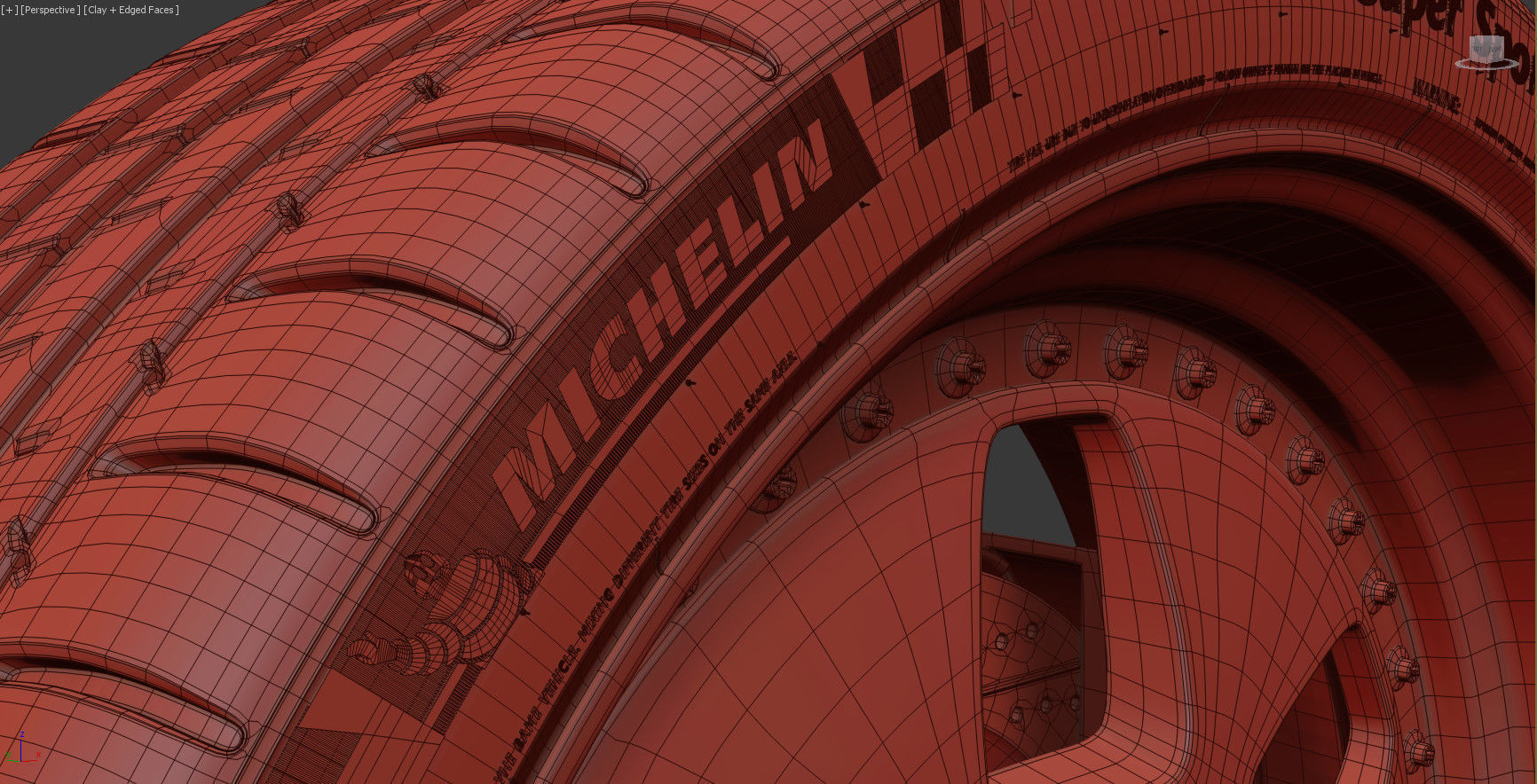 MAE and Tire Michelin Pilot Super Sport Low-poly 3D model_30