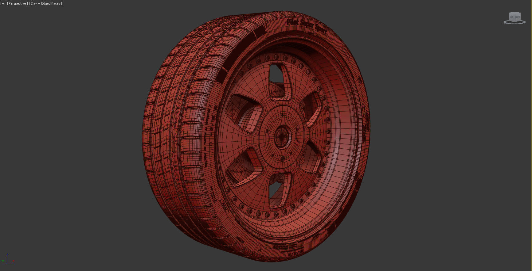 MAE and Tire Michelin Pilot Super Sport Low-poly 3D model_20