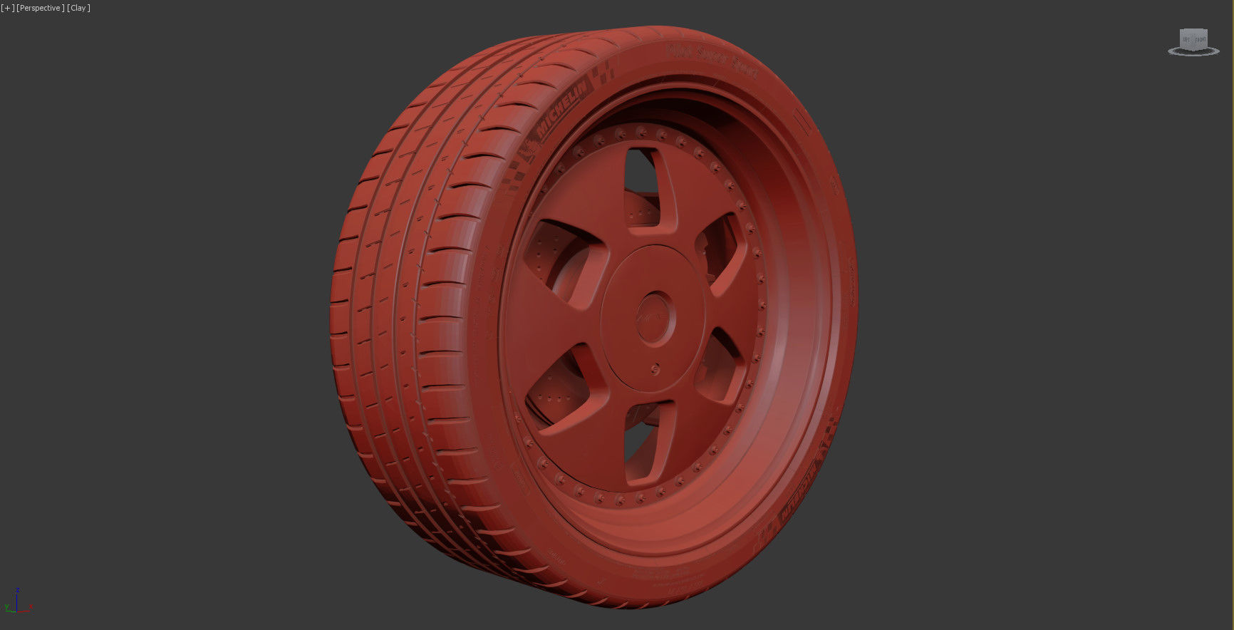 MAE and Tire Michelin Pilot Super Sport Low-poly 3D model_19