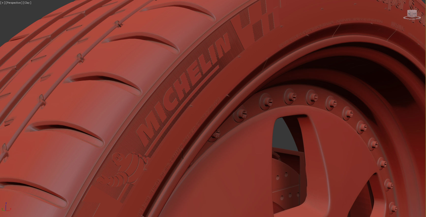 MAE and Tire Michelin Pilot Super Sport Low-poly 3D model_29
