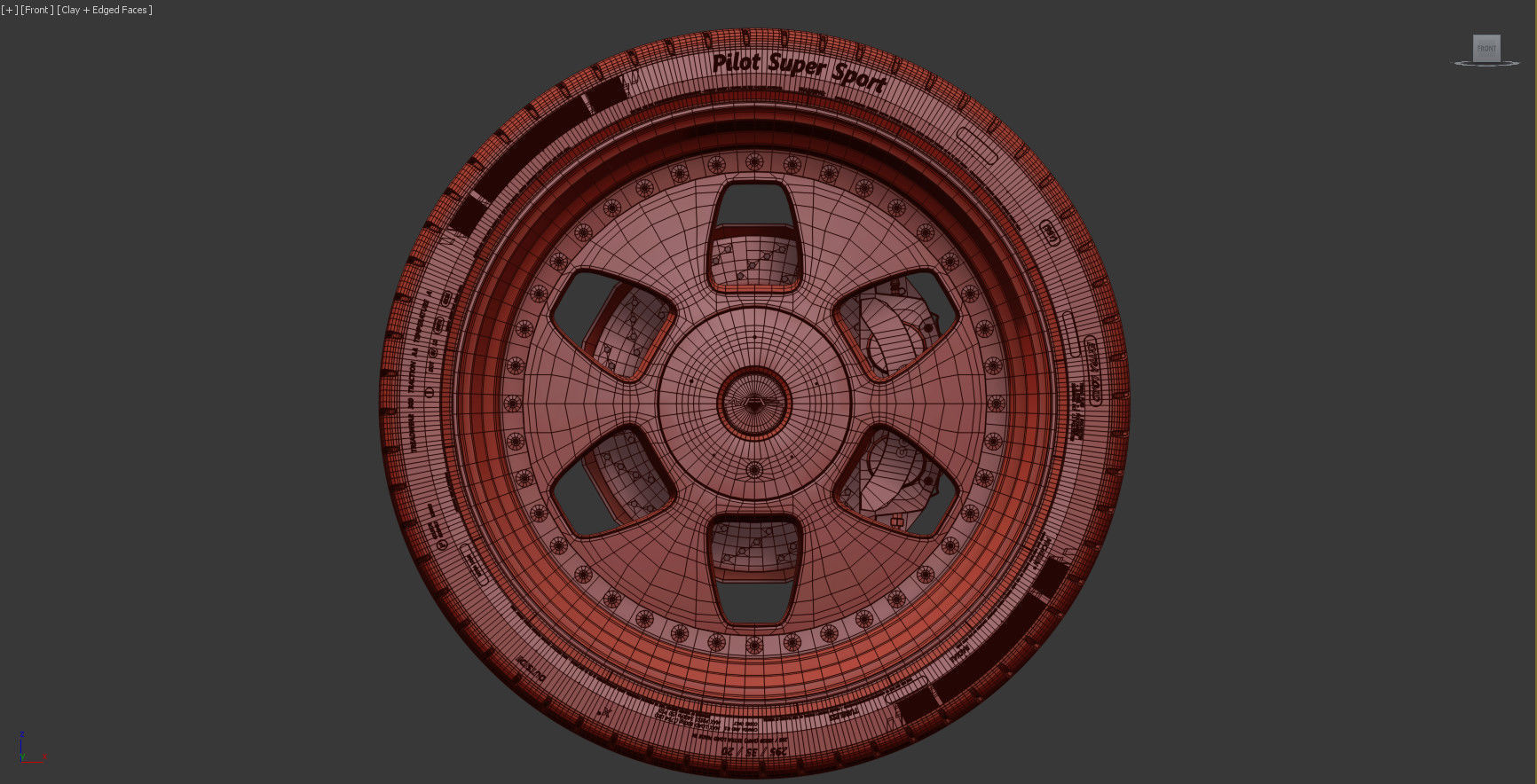 MAE and Tire Michelin Pilot Super Sport Low-poly 3D model_22