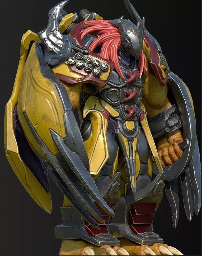 heavy wargreymon 3D print model