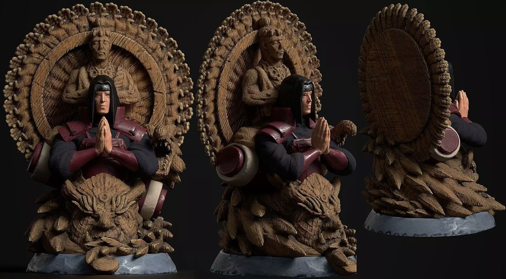 Hashirama Senju Bust 3D print model