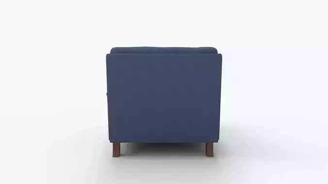 Walters Upholstered Armchair 3D model 4