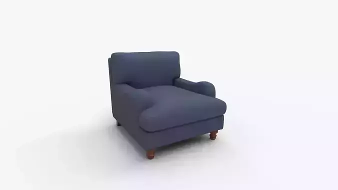 Walters Upholstered Armchair 3D model