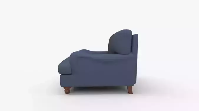 Walters Upholstered Armchair 3D model 6