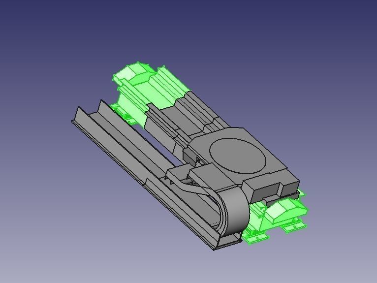 base for walking Kuka Robots 7th DOF of robot KR30 Krc2 Low-poly 3D model_1