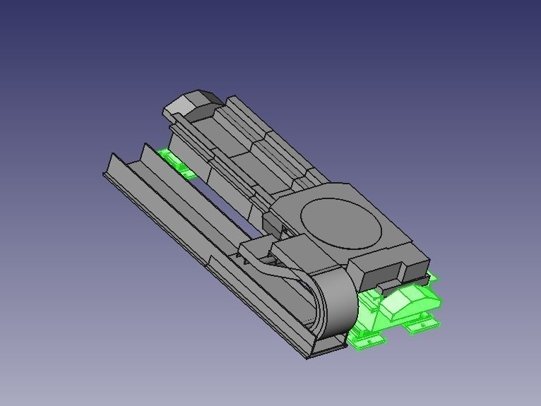 base for walking Kuka Robots 7th DOF of robot KR30 Krc2 Low-poly 3D model_5