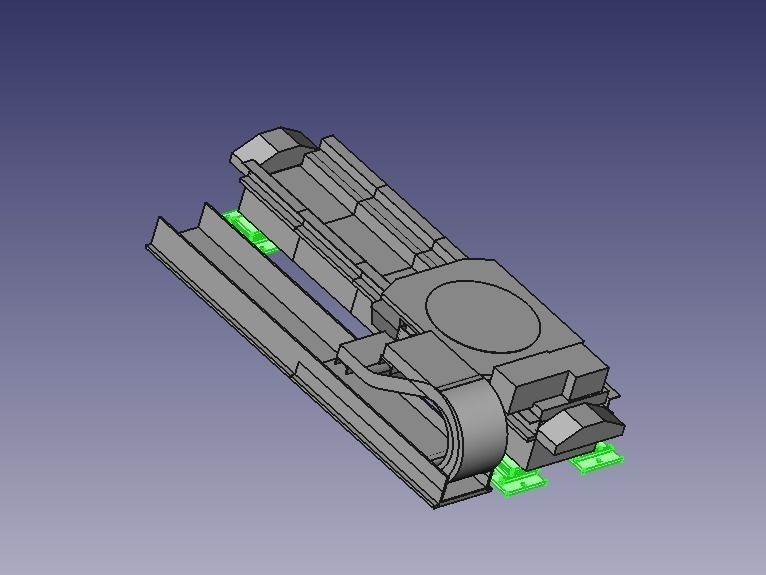 base for walking Kuka Robots 7th DOF of robot KR30 Krc2 Low-poly 3D model_0