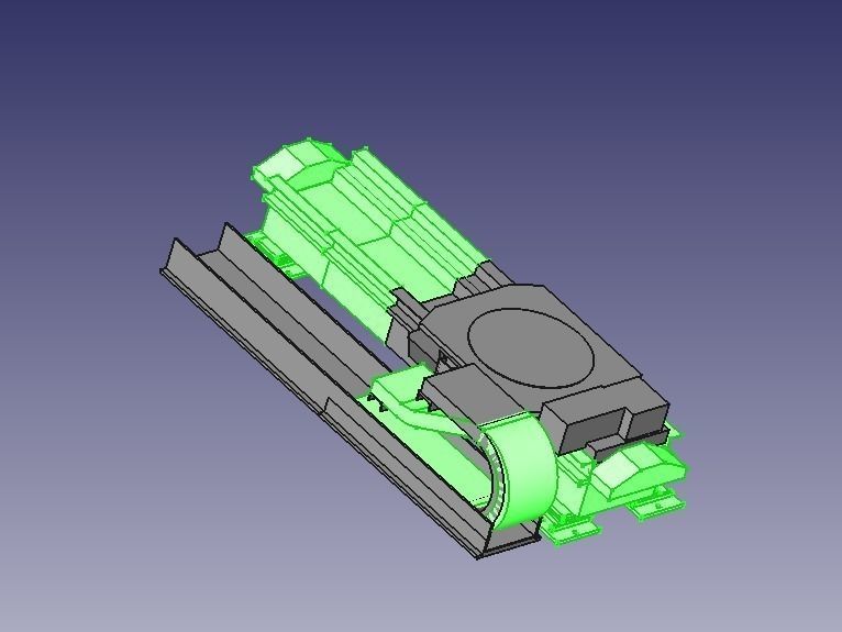 base for walking Kuka Robots 7th DOF of robot KR30 Krc2 Low-poly 3D model_3
