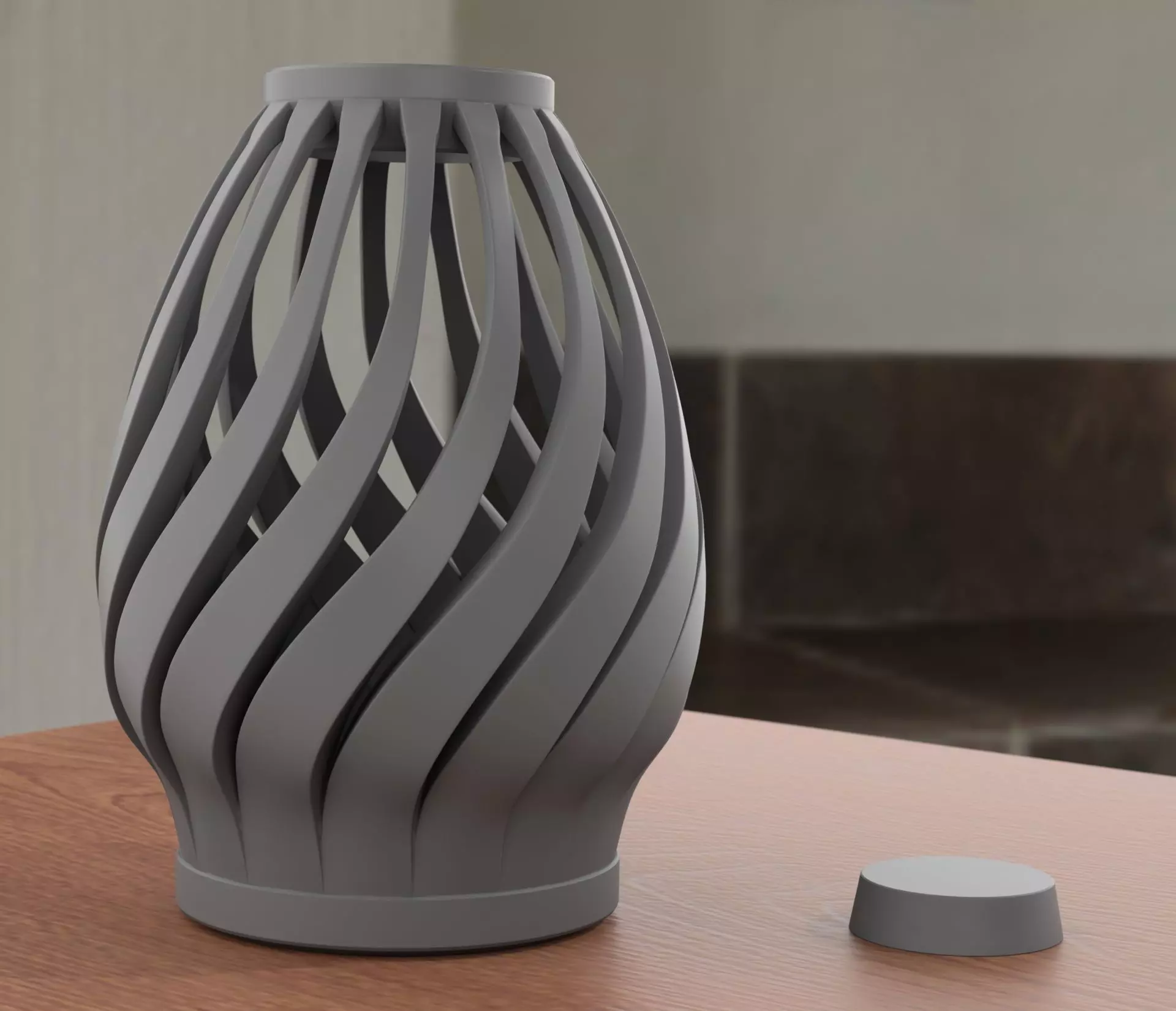 Modern Spiral Lamp 3D print model