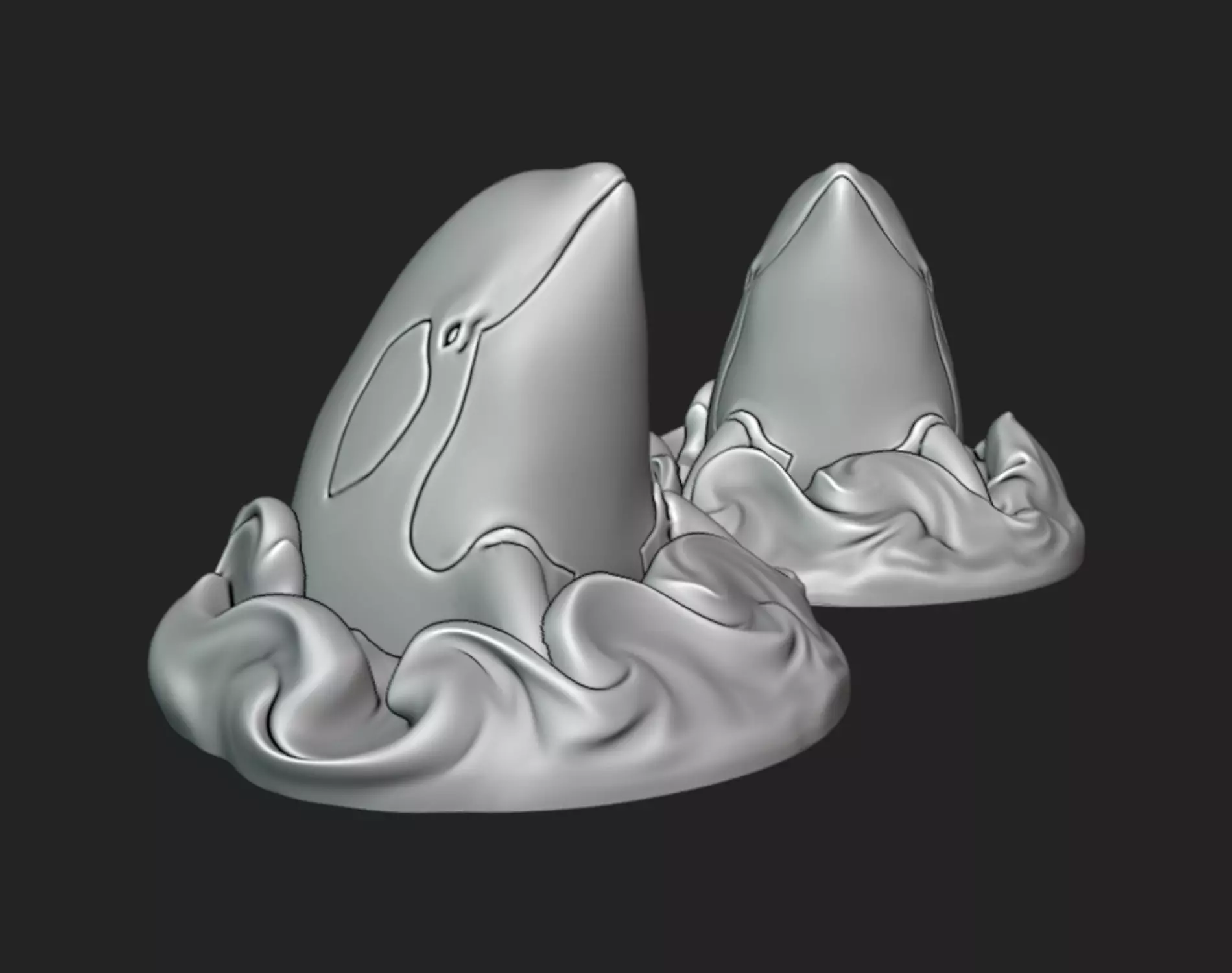 Stylized Orca Whale - Printable Display Model 3D print model