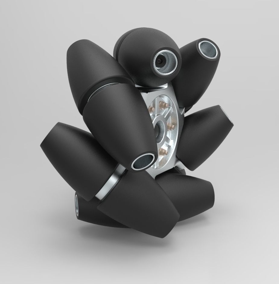 Mecanum wheel 3D model_1