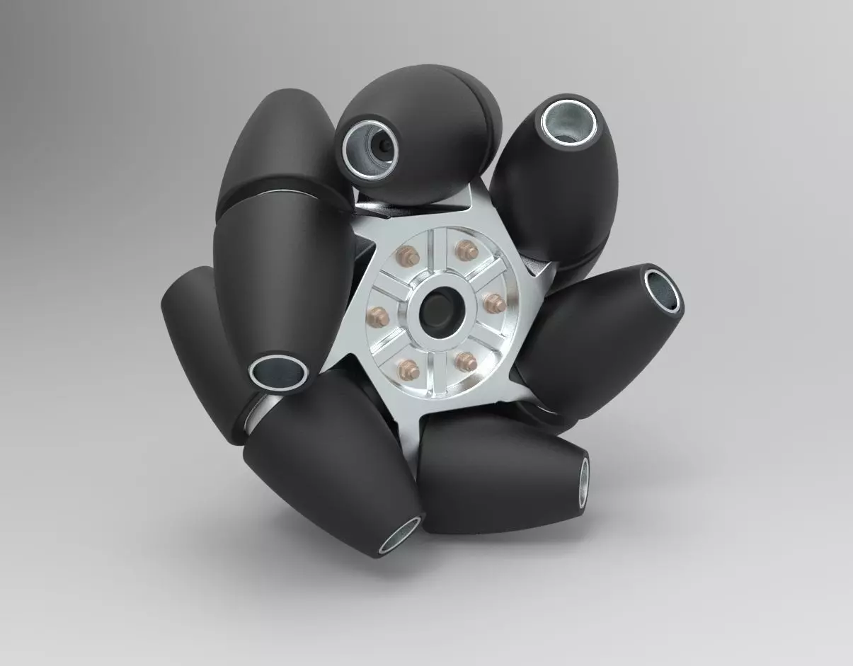 Mecanum wheel 3D model_0