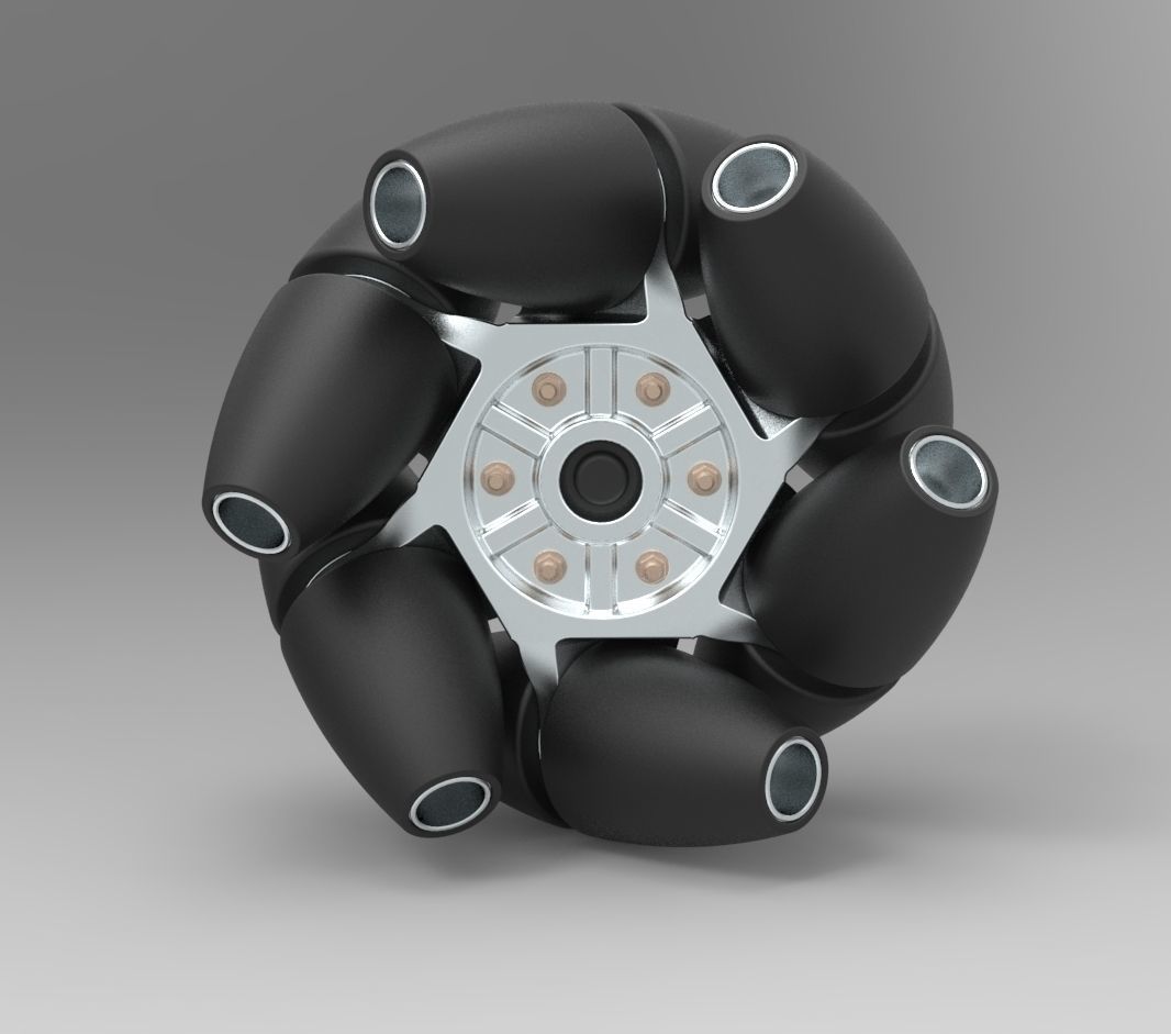 Mecanum wheel 3D model_4