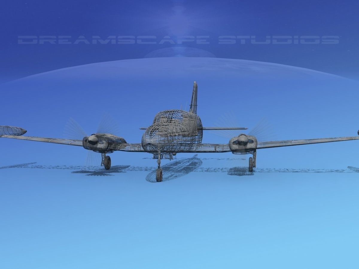 Cessna 414 Chancellor V14 3D model_13