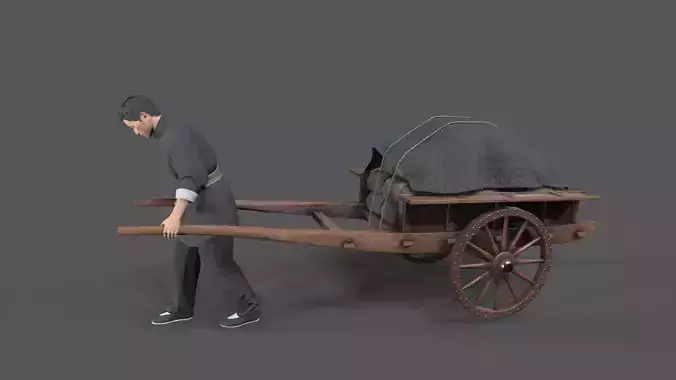 man Character Low-poly 3D model