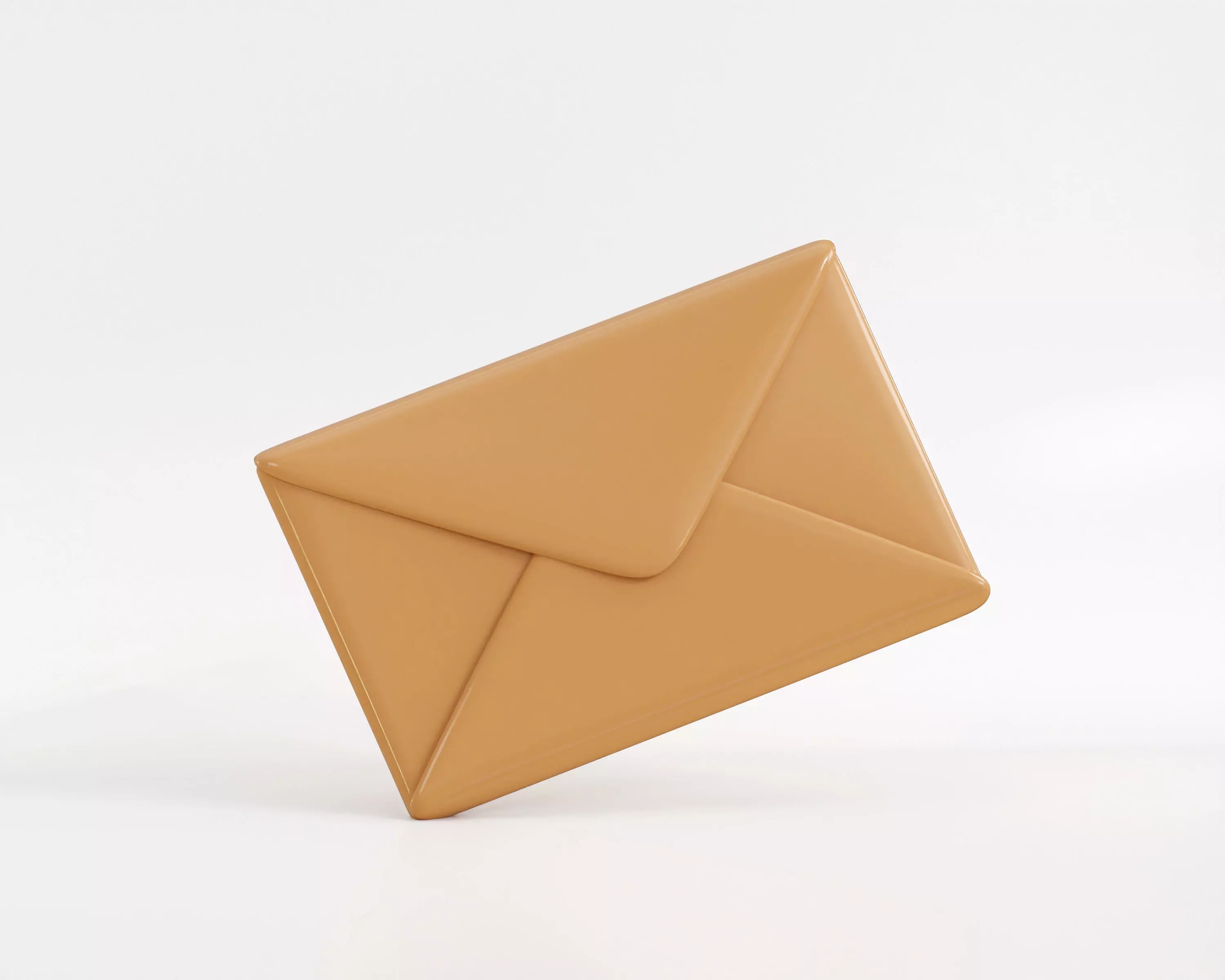 Cartoon Envelope Low-poly 3D model