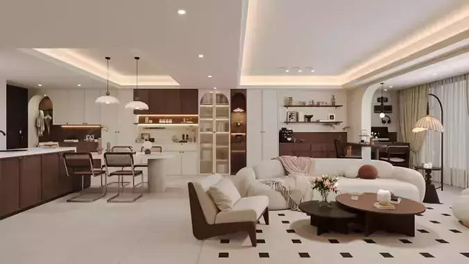 Living room 3D model