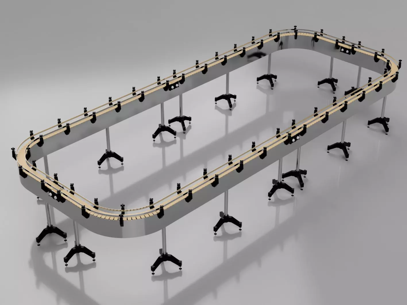 Conveyor Belt Loop - Plastic Chain Conveyors 3D model