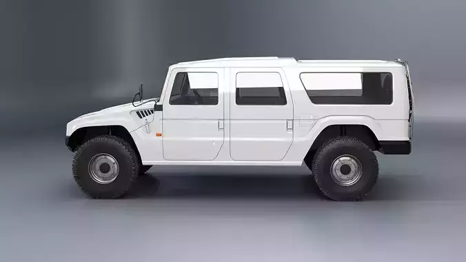 Toyota Megacruiser Military 4x4 SUV 3D model 2