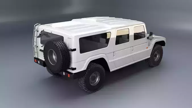 Toyota Megacruiser Military 4x4 SUV 3D model 5