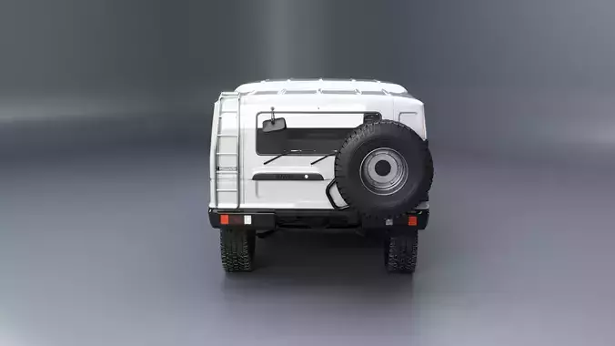 Toyota Megacruiser Military 4x4 SUV 3D model 4