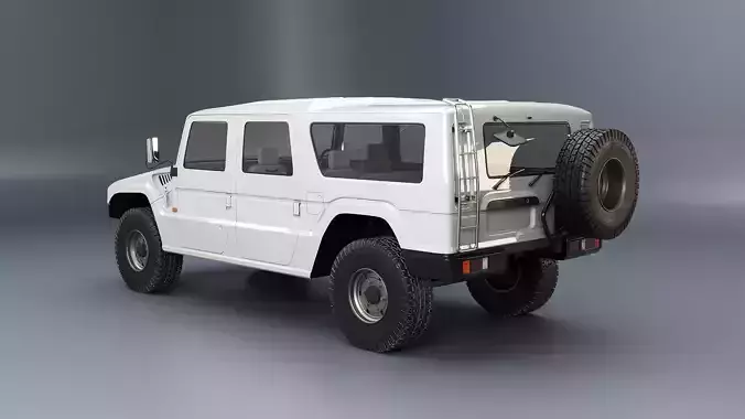 Toyota Megacruiser Military 4x4 SUV 3D model 3