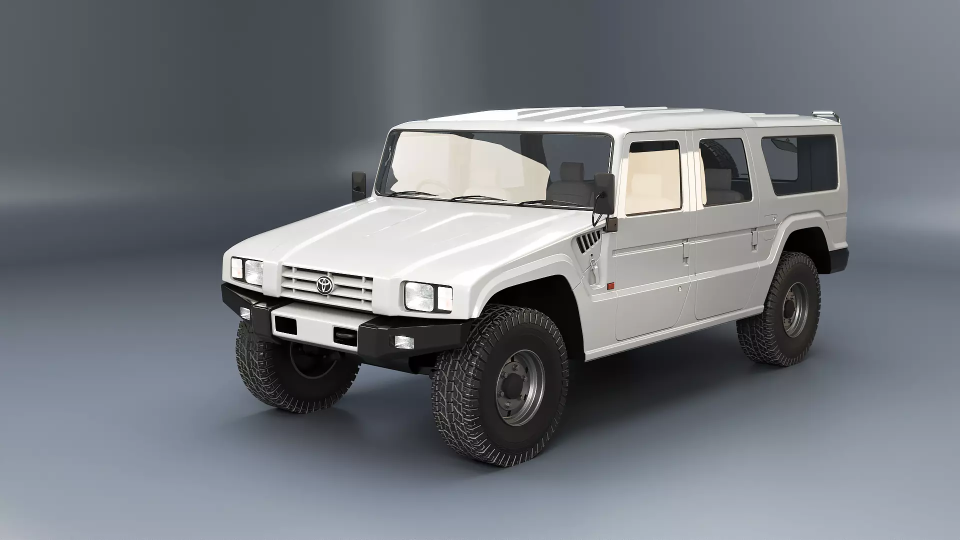 Toyota Megacruiser Military 4x4 SUV 3D model