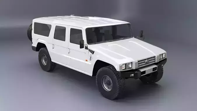 Toyota Megacruiser Military 4x4 SUV 3D model 7