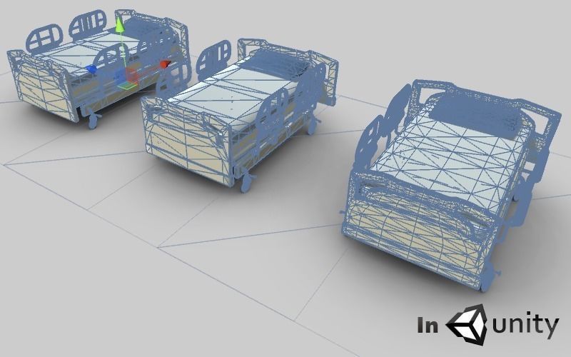 Animated Hospital Bed 3dsmax Low-poly 3D model_13