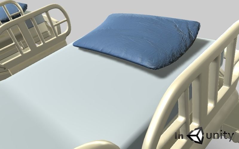 Animated Hospital Bed 3dsmax Low-poly 3D model_14