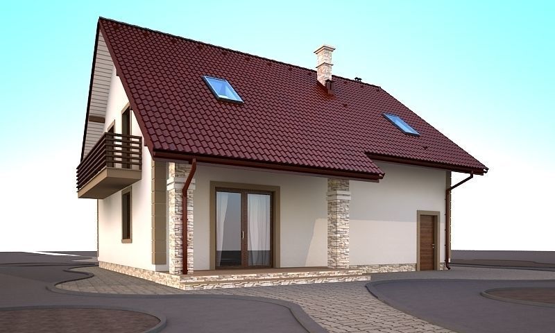 House home model 3d dom 2 Free 3D model_4