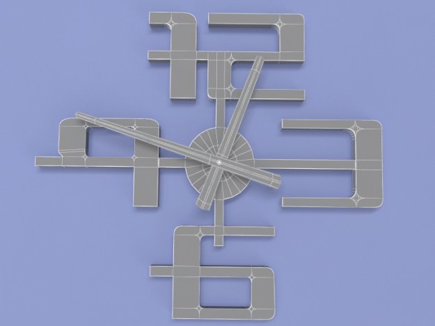 Umbra Big Time Clock 3D model_37